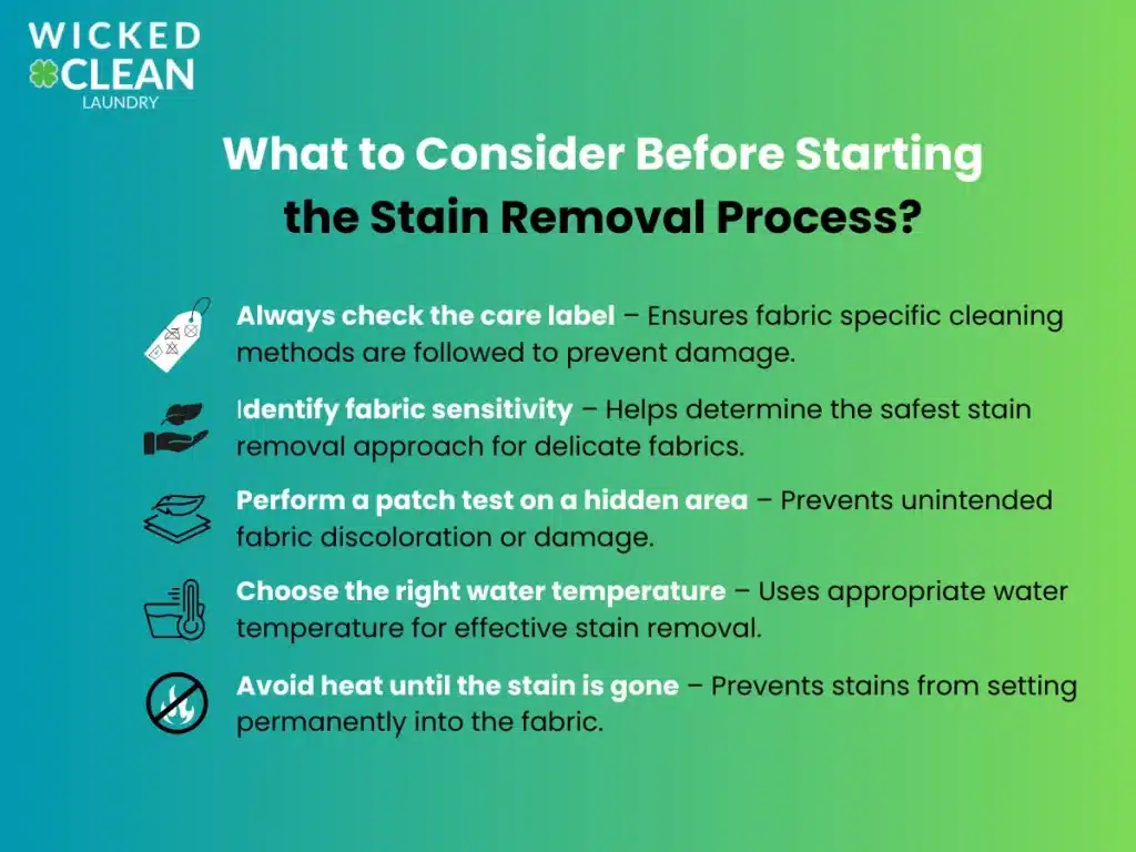 How to remove stains from clothes: a step-by-step guide - professional laundry service boston What to consider before starting the stain removal process?